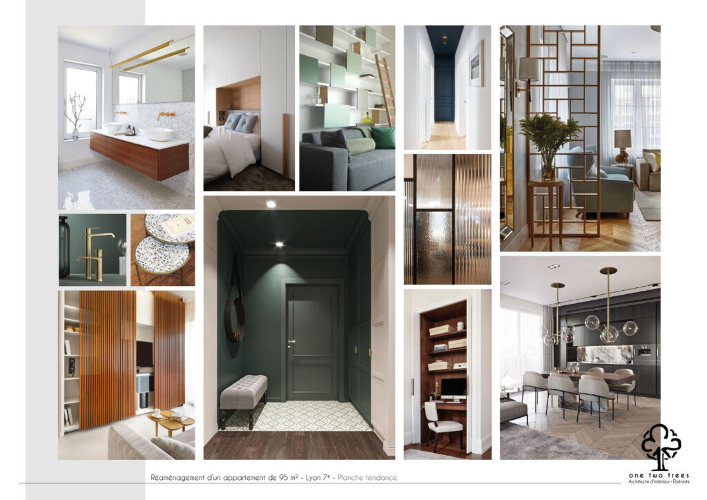 Planche tendance - copie Architecture d’intérieur appartement ancien Lyon Beaujolais